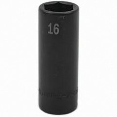 SK - Impact Socket - 3/8"DR 16MM DEEP IMPACT SOCKET - USA Tool & Supply