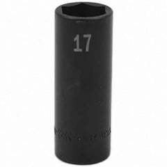 SK - Impact Socket - 3/8"DR 17MM DEEP IMPACT SOCKET - USA Tool & Supply