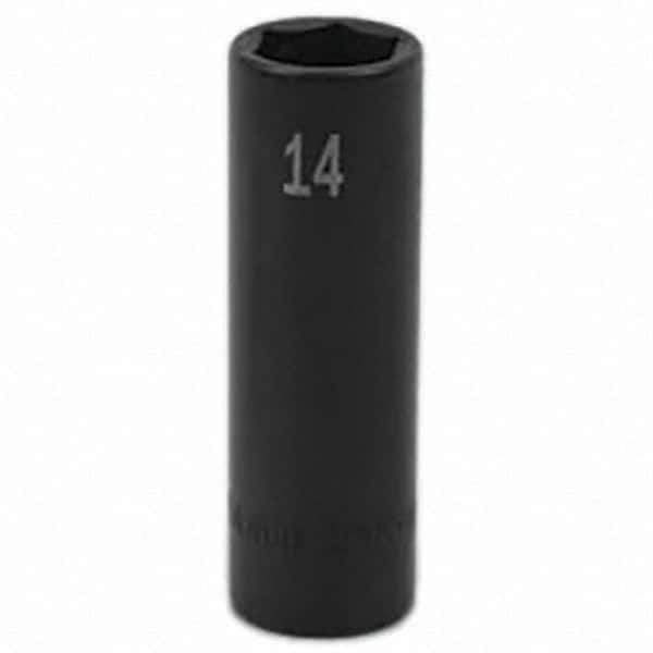 SK - Impact Socket - 3/8"DR 14MM DEEP IMPACT SOCKET - USA Tool & Supply