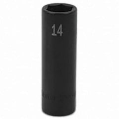 SK - Impact Socket - 3/8"DR 14MM DEEP IMPACT SOCKET - USA Tool & Supply