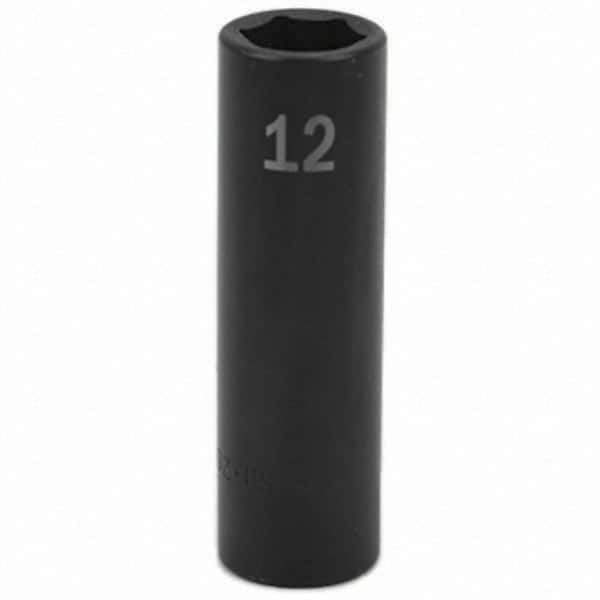 SK - Impact Socket - 3/8"DR 12MM DEEP IMPACT SOCKET - USA Tool & Supply