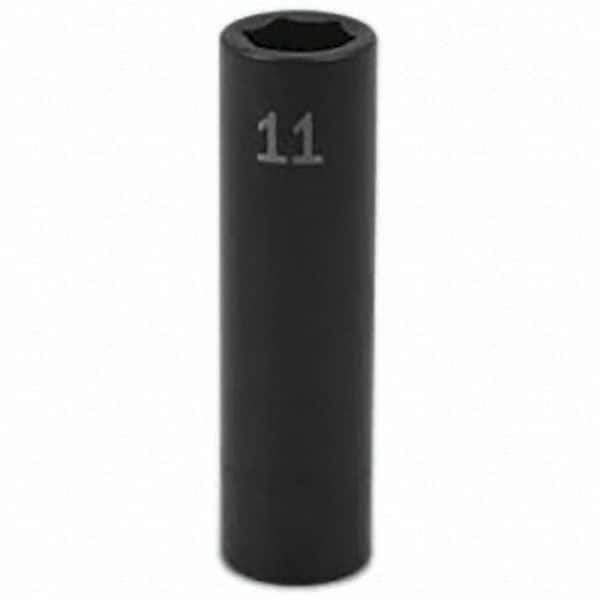 SK - Impact Socket - 3/8"DR 11MM DEEP IMPACT SOCKET - USA Tool & Supply