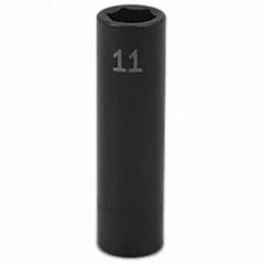 SK - Impact Socket - 3/8"DR 11MM DEEP IMPACT SOCKET - USA Tool & Supply