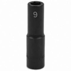 SK - Impact Socket - 3/8"DR 9MM DEEP IMPACT SOCKET - USA Tool & Supply