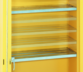 43 x 18 (Yellow) - Extra Shelves for use with Flammable Liquids Safety Cabinets - USA Tool & Supply