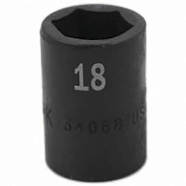 SK - Impact Socket - 1/2"DR 18MM IMPACT SOCKET - USA Tool & Supply