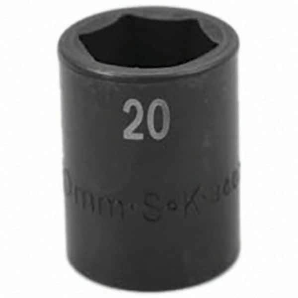 SK - Impact Socket - 1/2"DR 20MM IMPACT SOCKET - USA Tool & Supply