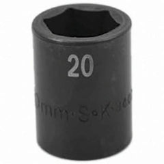 SK - Impact Socket - 1/2"DR 20MM IMPACT SOCKET - USA Tool & Supply