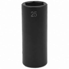 SK - Impact Socket - 1/2"DR 25MM DEEP IMPACT SOCKET - USA Tool & Supply