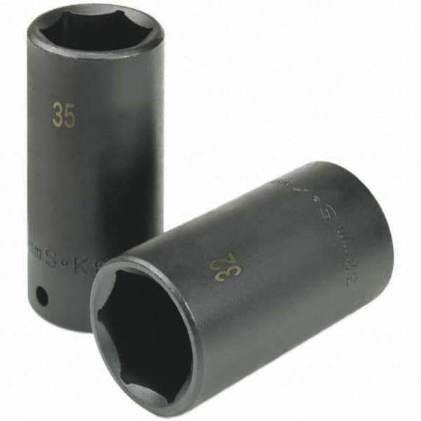 SK - Impact Socket - 1/2"DR 27MM DEEP IMPACT SOCKET - USA Tool & Supply
