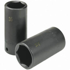 SK - Impact Socket - 1/2"DR 27MM DEEP IMPACT SOCKET - USA Tool & Supply