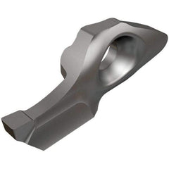 Iscar - 8-1.50-0.20MEF Grade IC908, 1.5mm Cutting Width Carbide Grooving Insert - 5.5mm Max Depth of Cut, Left Hand, 0.2mm Corner Radius, TiAlN Finish - USA Tool & Supply
