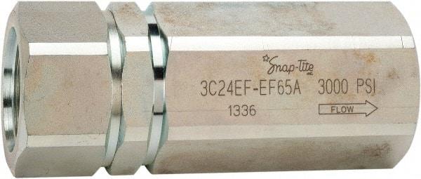 Parker - 125 GPM 1-1/2-11-1/2 Inlet Steel Hydraulic Control Valve - 3,000 psi, 2-1/2" Wide x 6-1/2" Long - USA Tool & Supply