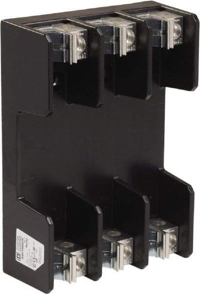 Square D - 3 Pole, 600 Volt, 100 Amp, Surface Mount Fuse Holder - Compatible with R Class Fuse - USA Tool & Supply
