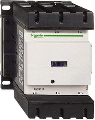 Schneider Electric - 3 Pole, 24 Coil VDC, 115 Amp at 440 VAC, Nonreversible IEC Contactor - Bureau Veritas, CCC, CSA, CSA C22.2 No. 14, DNV, EN/IEC 60947-4-1, EN/IEC 60947-5-1, GL, GOST, LROS, RINA, RoHS Compliant, UL 508, UL Listed - USA Tool & Supply