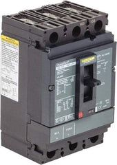 Square D - 150 Amp, 250 VDC, 600 VAC, 3 Pole, Panel Mount Molded Case Circuit Breaker - Thermal Magnetic Trip, Multiple Breaking Capacity Ratings, 14-3/0 AWG - USA Tool & Supply