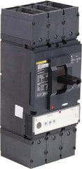 Square D - 400 Amp, 600 VAC, 3 Pole, Panel Mount Molded Case Circuit Breaker - Electronic Trip, Multiple Breaking Capacity Ratings, 2 AWG - USA Tool & Supply
