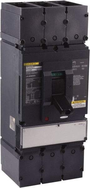 Square D - 600 Volt, 600 Amp, Automatic Molded Case Switch - 3 Pole, 18 at 600 VAC, 35 at 480 VAC, 65 at 240 VAC kA Interrupting Rating, Line/Load Lug Connection - USA Tool & Supply
