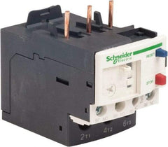 Schneider Electric - 3 Pole, NEMA Size 00-1, 0.4 to 0.63 Amp, 690 VAC, Thermal NEMA Overload Relay - Trip Class 20, For Use with LC1D09, LC1D12, LC1D18, LC1D25, LC1D32 and LC1D38 - USA Tool & Supply