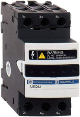 Schneider Electric - 3 Pole, 690 Volt, 25 Amp, DIN Rail Mount Fuse Holder - Compatible with 38mm Long x 45mm Wide and 10mm Diameter Fuse - USA Tool & Supply