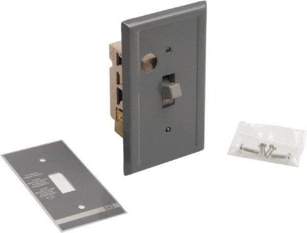 Square D - 1 Pole, 16 Amp, Open Toggle Manual Motor Starter - 1 hp at 115 VAC, 1 hp at 230 VAC, 1 hp at 277 VAC, CE, CSA & UL Listed - USA Tool & Supply