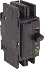 Square D - 10 Amp, 240 VAC, 2 Pole, Panel Mount Miniature Circuit Breaker - 14-2 AWG - USA Tool & Supply