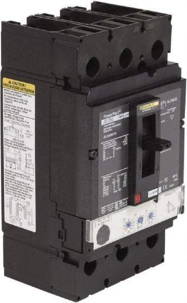 Square D - 250 Amp, 600 VAC, 3 Pole, Panel Mount Molded Case Circuit Breaker - Electronic Trip, Multiple Breaking Capacity Ratings, 3/0 AWG - USA Tool & Supply