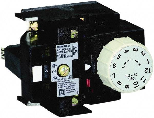 Square D - 8 Inch Long x 5 Inch Wide x 4 Inch High, NEMA Relay Timer Module Attachment - For Use With Pneumatic Timer Relay - USA Tool & Supply