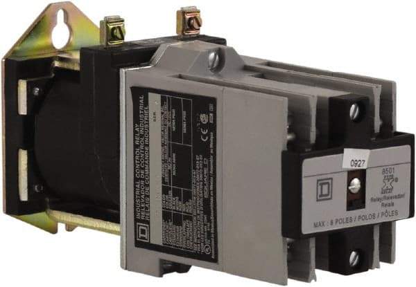 Square D - 8NO, 600 VAC Control Relay - Panel Mount - USA Tool & Supply