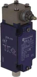 Telemecanique Sensors - DP, NC/NO, 240 VAC, 5-Pin M12 Male Terminal, Roller Lever Actuator, General Purpose Limit Switch - IP66 IPR Rating - USA Tool & Supply