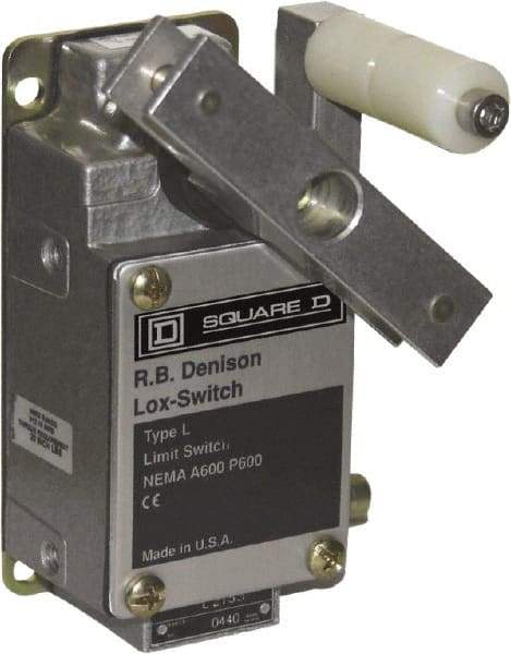 Square D - NO/NC Configuration, 500 Volt, 10 Amp, Aluminum Cable Safety Limit Switch - 2-1/4 Inch Wide x 3.41 Inch Deep x 4.95 Inch High, IP67 Ingress Rating - USA Tool & Supply