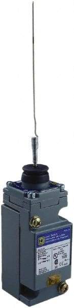 Square D - DPDT, 2NC/2NO, 600 Volt Screw Terminal, Cat Whisker Actuator, General Purpose Limit Switch - 1, 2, 4, 6, 12, 13, 6P NEMA Rating, IP67 IPR Rating - USA Tool & Supply
