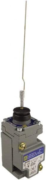 Square D - SPDT, NC/NO, 600 Volt Screw Terminal, Cat Whisker Actuator, General Purpose Limit Switch - 1, 2, 4, 6, 12, 13, 6P NEMA Rating, IP67 IPR Rating - USA Tool & Supply