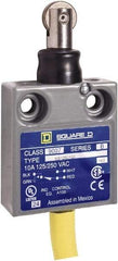 Square D - SPDT, NC/NO, 240 VAC, Prewired Terminal, Roller Plunger Actuator, General Purpose Limit Switch - 1, 2, 4, 6, 6P NEMA Rating, IP67 IPR Rating, 80 Ounce Operating Force - USA Tool & Supply