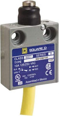 Square D - SPDT, NC/NO, 240 VAC, Prewired Terminal, Plunger Actuator, General Purpose Limit Switch - 1, 2, 4, 6, 6P NEMA Rating, IP67 IPR Rating, 80 Ounce Operating Force - USA Tool & Supply