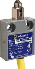 Square D - SPDT, NC/NO, 240 VAC, Prewired Terminal, Roller Plunger Actuator, General Purpose Limit Switch - 1, 2, 4, 6, 6P NEMA Rating, IP67 IPR Rating, 80 Ounce Operating Force - USA Tool & Supply