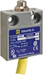 Square D - SPDT, NC/NO, Prewired Terminal, Plunger Actuator, General Purpose Limit Switch - 1, 2, 4, 6, 6P NEMA Rating, IP67 IPR Rating, 80 Ounce Operating Force - USA Tool & Supply