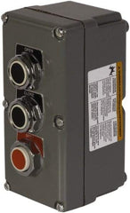 Schneider Electric - 1.18 Inch Mount Hole, Extended Straight, Pushbutton Switch - Weatherproof, Dust and Oil Resistant - USA Tool & Supply
