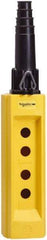 Square D - 4 Hole, Glass Reinforced Polyester Pushbutton Switch Enclosure - USA Tool & Supply