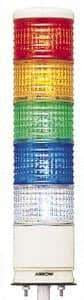 Schneider Electric - LED Lamp, Blue, Clear, Green, Orange, Red, Flashing and Steady, Preassembled Stackable Tower Light Module Unit - 24 VDC, 500 Milliamp, IP54 Ingress Rating, Base Mount - USA Tool & Supply