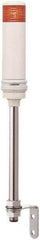 Schneider Electric - Red LED Flashing & Steady Stackable Tower Light with Buzzer - 70 to 85 dB, Pipe Mount, IP23, IP54, 24V, 14 to 122°F - USA Tool & Supply