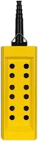 Square D - 12 Hole, Glass Reinforced Polyester Pushbutton Switch Enclosure - USA Tool & Supply