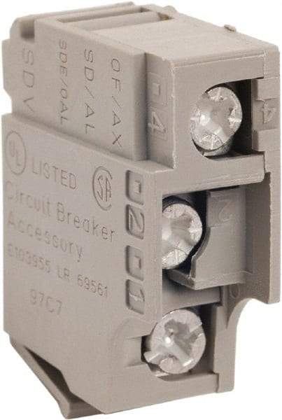 Square D - Circuit Breaker Auxiliary Switch - Use with Circuit Breaker - USA Tool & Supply