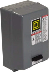 Square D - 600 Coil VAC, 27 Amp, NEMA Size 1, Enclosed Enclosure NEMA Motor Starter - 1 Phase hp: 7 1/2 at 200 Volt, 7 1/2 at 230 Volt, 3 Phase hp: 10 at 460 Volt, 10 at 575 Volt, 1 Enclosure Rating - USA Tool & Supply