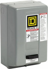 Square D - 208 Coil VAC at 60 Hz, 18 Amp, Nonreversible Enclosed Enclosure NEMA Motor Starter - 3 hp at 1 Phase, 1 Enclosure Rating - USA Tool & Supply