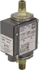 Square D - 4, 13 and 4X NEMA Rated, DPDT, 175 psi, Electromechanical Pressure and Level Switch - Adjustable Pressure, 120 VAC at 6 Amp, 125 VDC at 0.22 Amp, 240 VAC at 3 Amp, 250 VDC at 0.11 Amp, 1/4 Inch Connector, Screw Terminal, For Use with 9012G - USA Tool & Supply