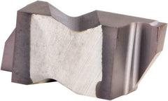 Kennametal - 3072NG K Grade KCU10, 1.83mm Cutting Width Carbide Grooving Insert - 2.39mm Max Depth of Cut, Right Hand, 0.19mm Corner Radius, AlTiN Finish - USA Tool & Supply