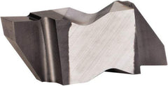 Kennametal - 4250NGP Grade KCU10, 6.35mm Cutting Width Carbide Grooving Insert - 6.35mm Max Depth of Cut, Left Hand, 0.57mm Corner Radius, AlTiN Finish - USA Tool & Supply