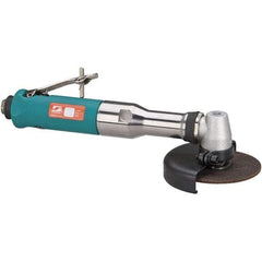 Dynabrade - 4" Wheel Diam, 13,500 RPM, Pneumatic Cutoff & Cutoff-Grinder Tool - Right Angle Handle, 1/4 NPT Inlet - USA Tool & Supply