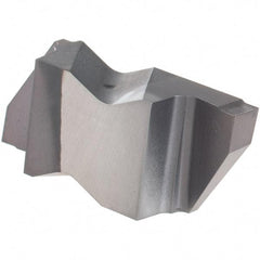 Kennametal - 3094NG K Grade KCU10, 2.39mm Cutting Width Carbide Grooving Insert - 0.15" Max Depth of Cut, Right Hand, 0.0075" Corner Radius, AlTiN Finish - USA Tool & Supply